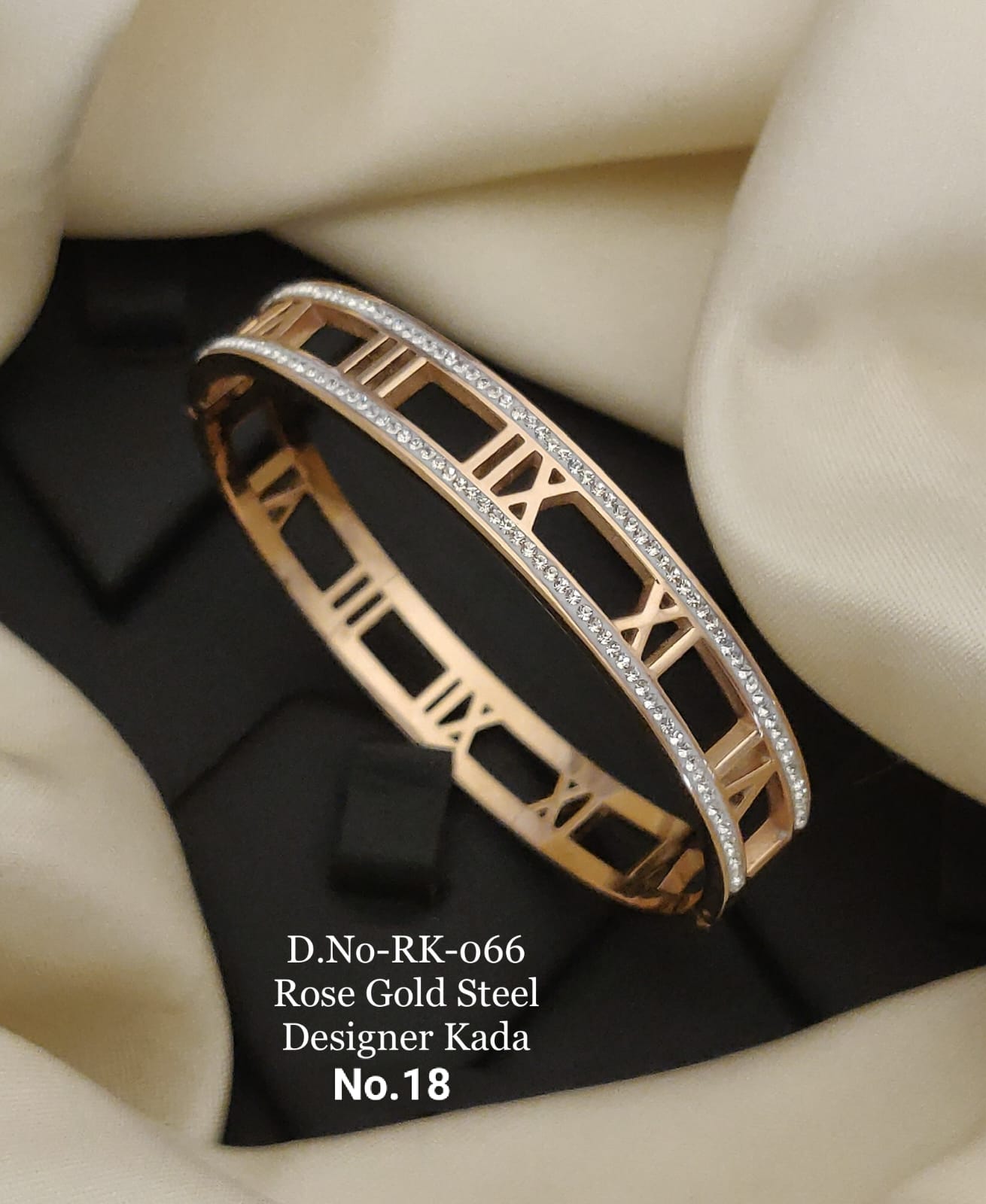 Rose Gold Free Size Steel Designer Breslet Kada Catalog
